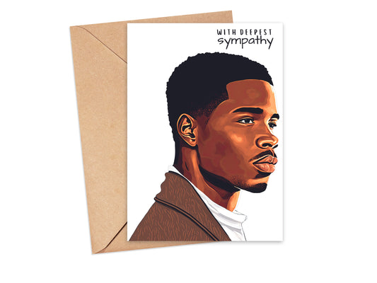 Black Man Sympathy | Cards for Him | Praying for You Cards | African American Religious Card for Men