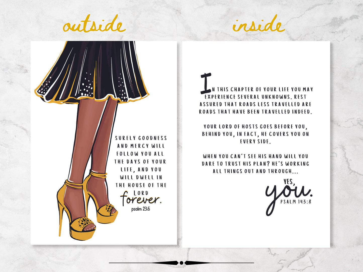 Religious Card with Scripture | All Occasion Greeting Card for A Black Woman| Thinking of You |  Inspirational Birthday Card for Her