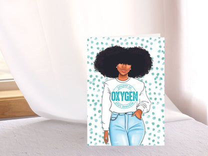 Religious Birthday Card| African American Greeting Card| Black Woman Birthday| Happy Birthday