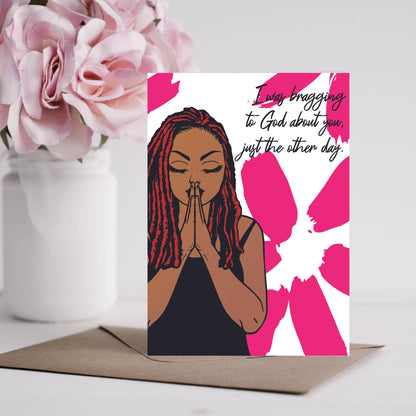 African American Christian Greeting Card| All Occasion Greeting Card for A Black Woman| Thinking of You, Inspirational, Empowerment Card for Her| Happy Birthday