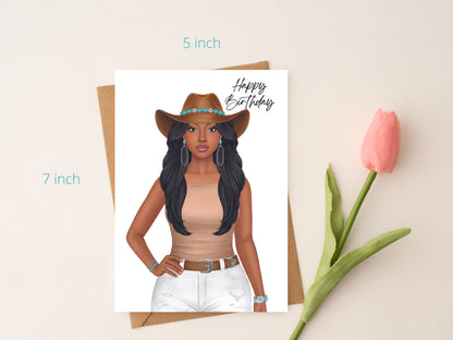 Religious Birthday Card| African American Greeting Card| Black Woman Birthday| Happy Birthday