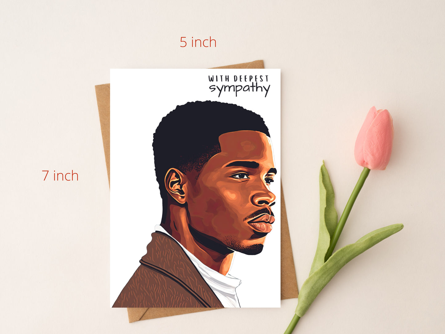 Black Man Sympathy | Cards for Him | Praying for You Cards | African American Religious Card for Men