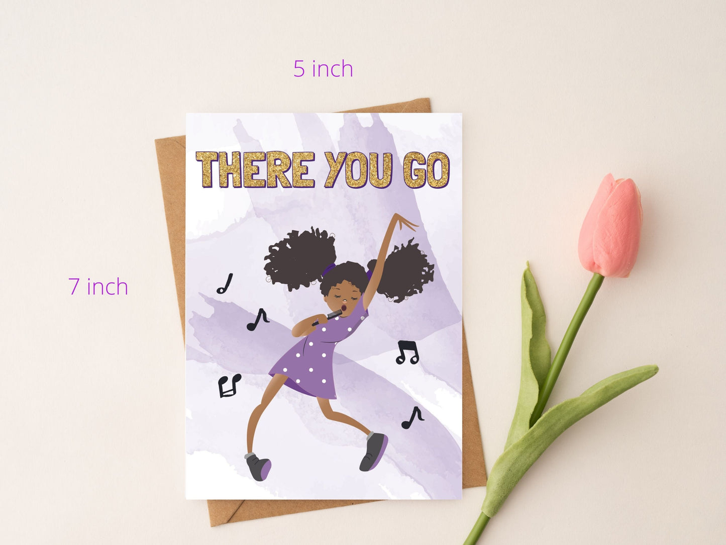 African American Birthday Card for Girl| Birthday Card for Kids| Religious Birthday Card for Little Black Girl| Children’s Happy Birthday