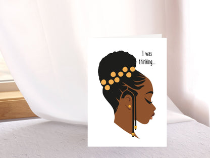 African American Christian Greeting Card| All Occasion Greeting Card for A Black Woman| Thinking of You, Inspirational, Graduation Card for Her| Happy Birthday