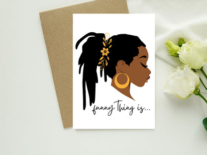 African American Christian Greeting Card| All Occasion Greeting Card for A Black Woman| Thinking of You, Inspirational Card for Her| Happy Birthday