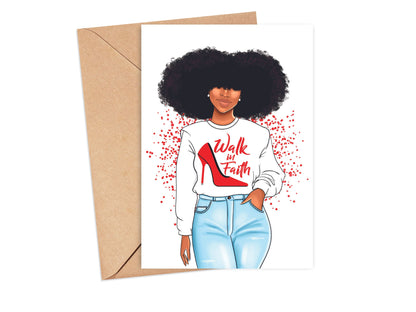 Religious Birthday Card| African American Greeting Card| Black Woman Birthday| Happy Birthday