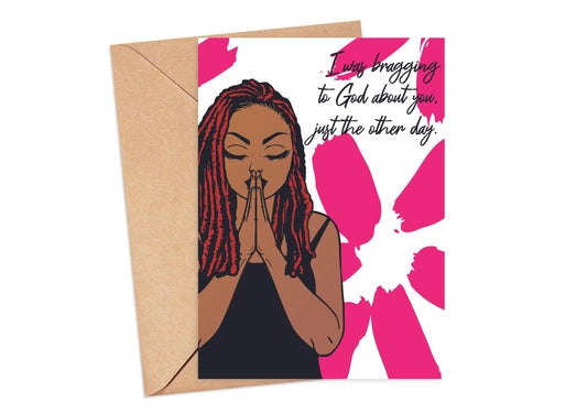 African American Christian Greeting Card| All Occasion Greeting Card for A Black Woman| Thinking of You, Inspirational, Empowerment Card for Her| Happy Birthday