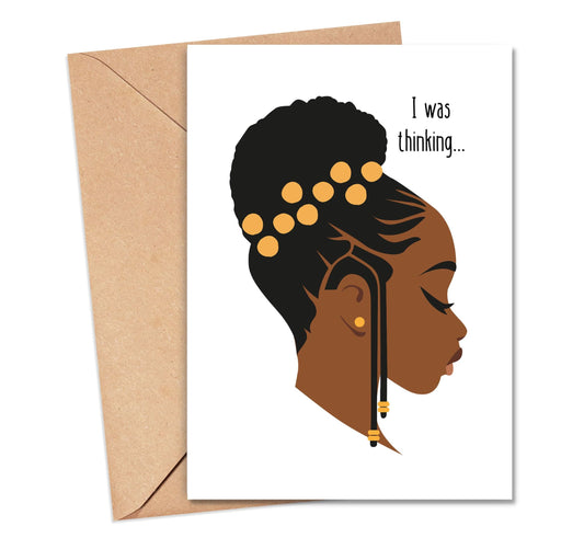 African American Christian Greeting Card| All Occasion Greeting Card for A Black Woman| Thinking of You, Inspirational, Graduation Card for Her| Happy Birthday