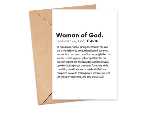African American Religious Greeting Card| All Occasion Greeting Card for A Black Woman| Thinking of You, Inspirational Card for Her| Happy Birthday