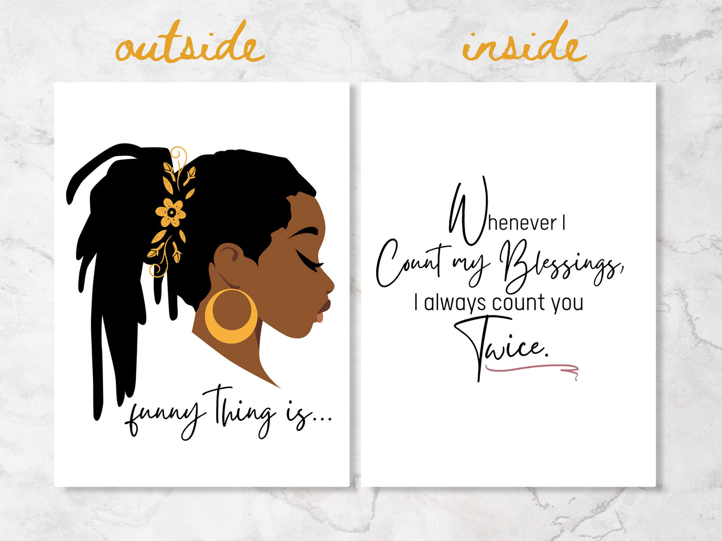 African American Christian Greeting Card| All Occasion Greeting Card for A Black Woman| Thinking of You, Inspirational Card for Her| Happy Birthday
